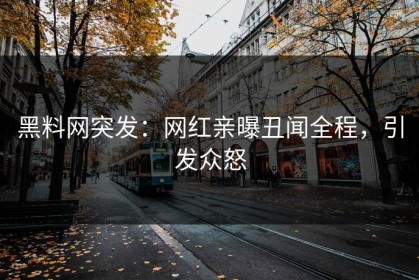 黑料网突发：网红亲曝丑闻全程，引发众怒