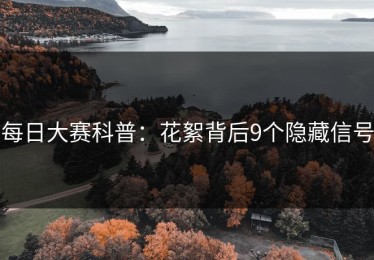 每日大赛科普：花絮背后9个隐藏信号