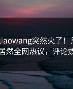 清晨heiliaowang突然火了！黑料网当事人居然全网热议，评论数破万