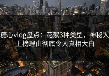 糖心vlog盘点：花絮3种类型，神秘人上榜理由彻底令人真相大白