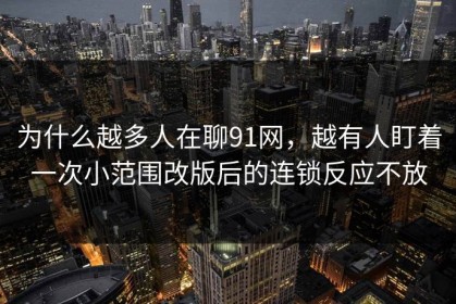 为什么越多人在聊91网，越有人盯着一次小范围改版后的连锁反应不放