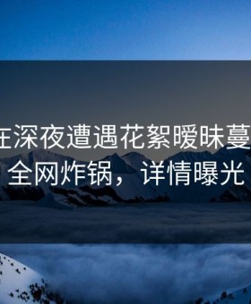 当事人在深夜遭遇花絮暧昧蔓延，17c全网炸锅，详情曝光